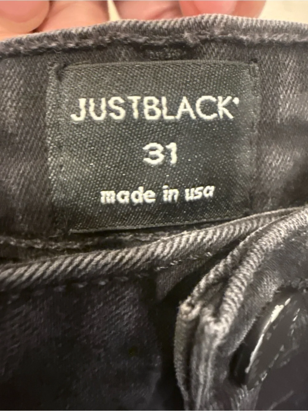 Just Black Women's Black High-Rise Distressed Denim Shorts